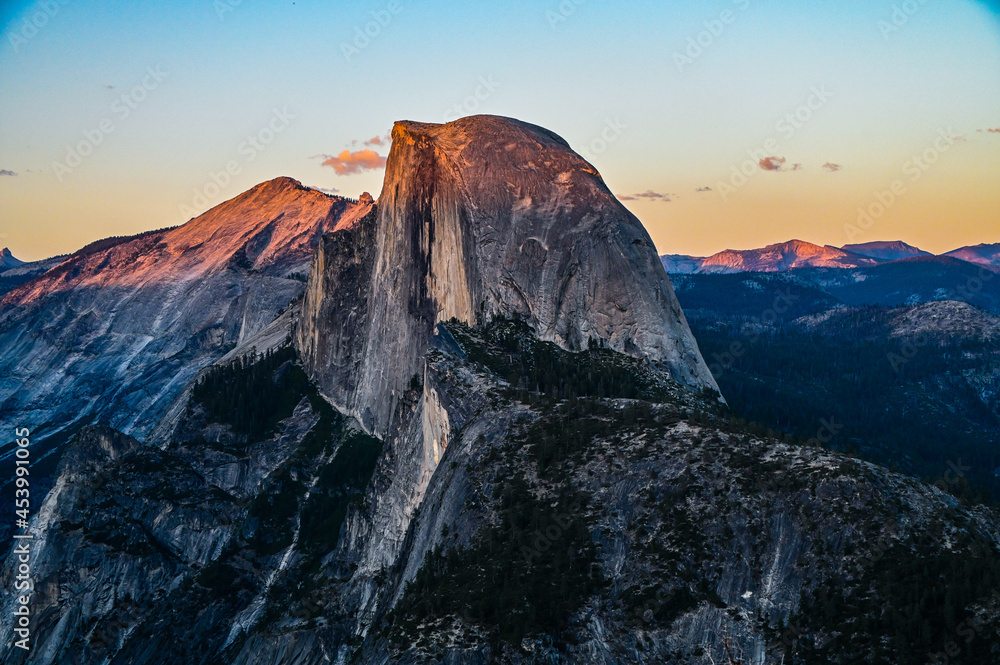 sunset in the mountains