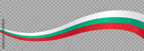 Waving flag of Bulgaria isolated  on png or transparent  background,Symbol of Bulgaria,template for banner,card,advertising ,promote, vector illustration top gold medal sport winner country