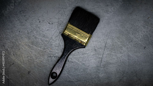 paint brush with gray background