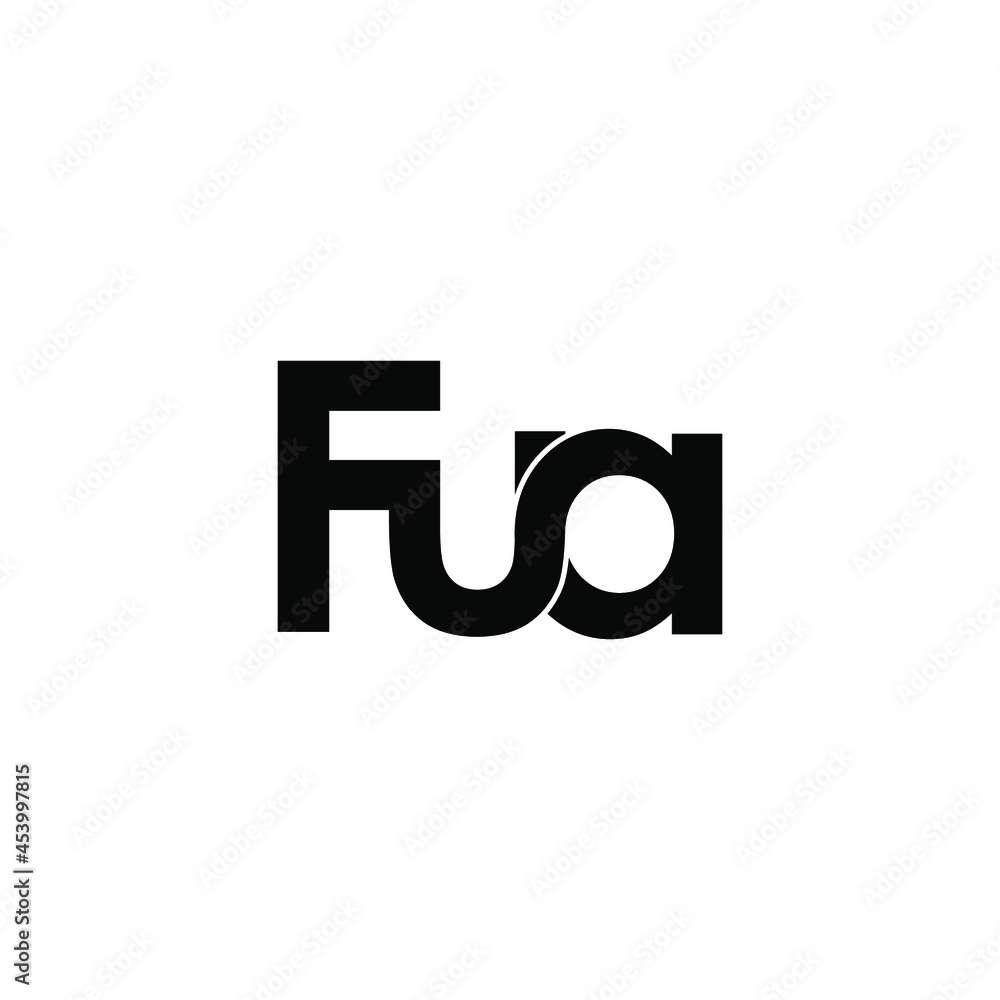 fua letter initial monogram logo design fua letter initial monogram logo design