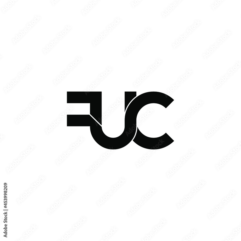 fuc initial letter monogram logo design fuc initial letter monogram logo design
