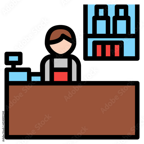 retailer line icon