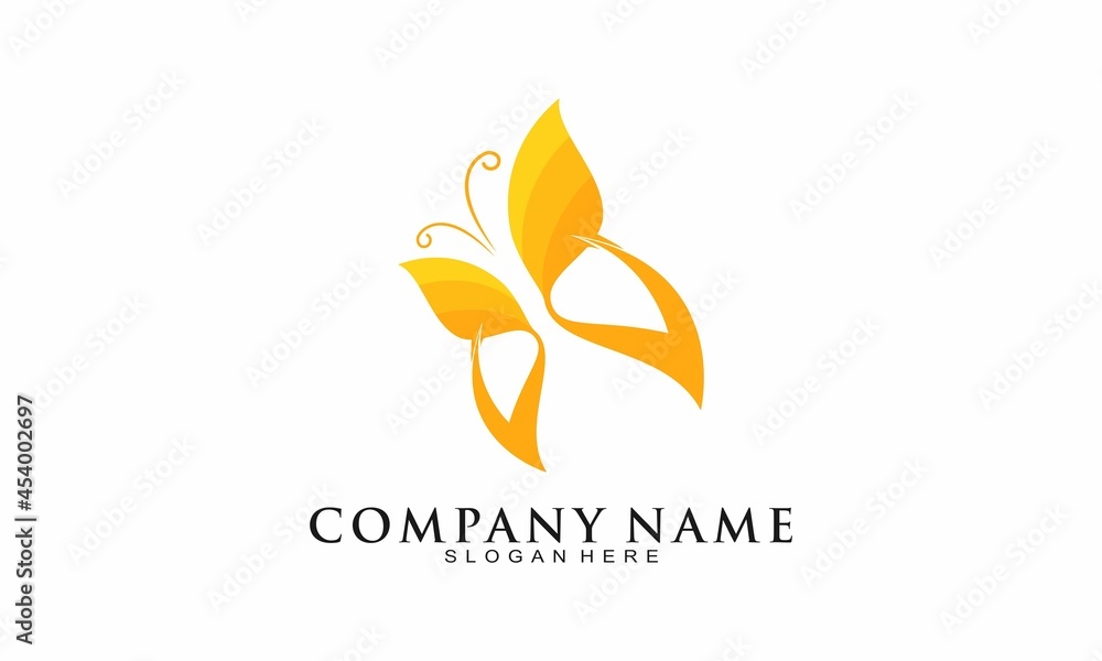 Modern butterfly vector logo Modern butterfly vector logo