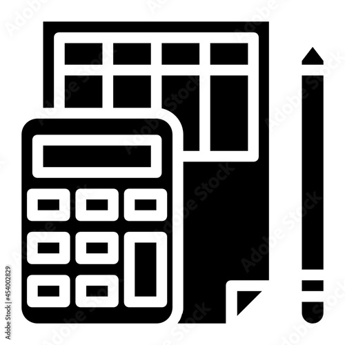 calculate glyph icon