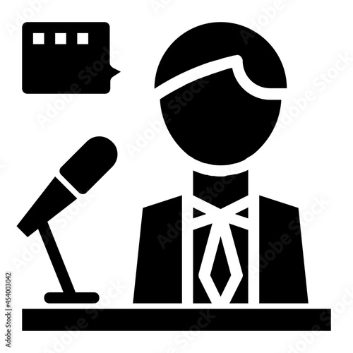 orator glyph icon