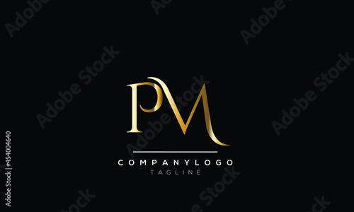 Abstract Letter Initial NE EN Vector Logo Design Template