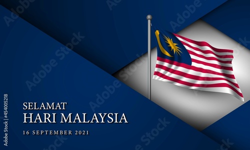 Malaysia Day Background Design. Vector Illustration.