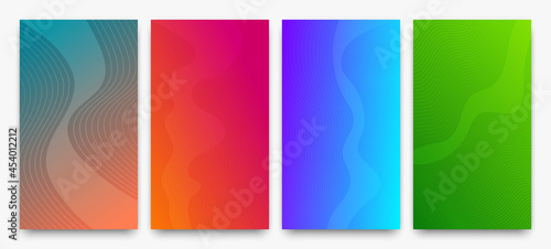 Modern colorful gradient background with lines