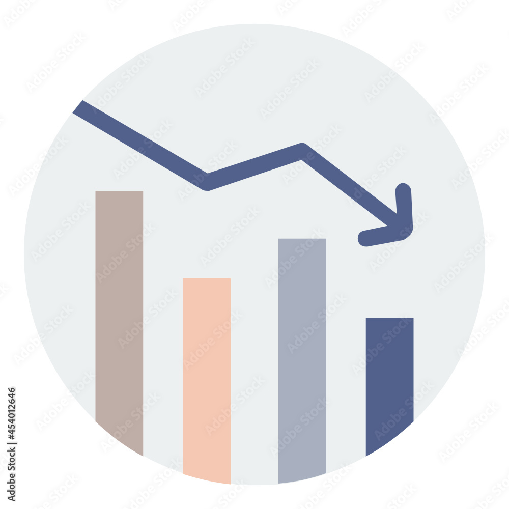 Business Graph flat icon Business Graph flat icon