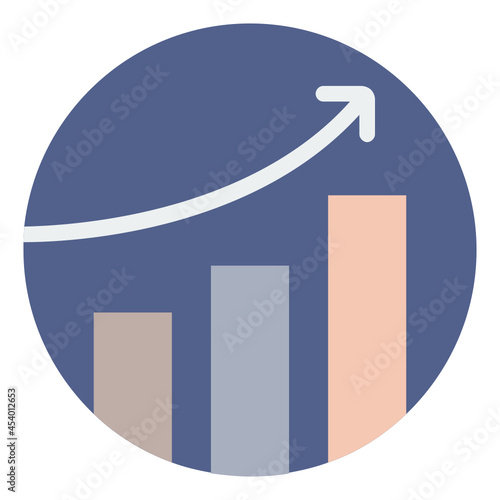 Business Graph flat icon