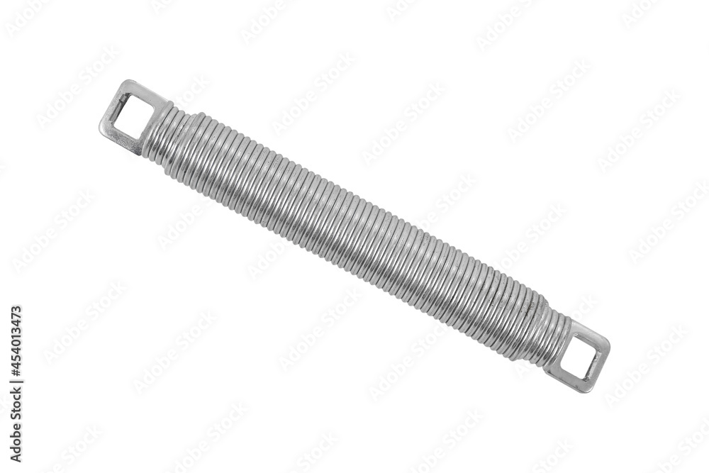 Metal spring isolated on white background with clipping path include for design usage purpose. Metal spring isolated on white background with clipping path include for design usage purpose.