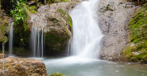 Waterfall on a mountain river.