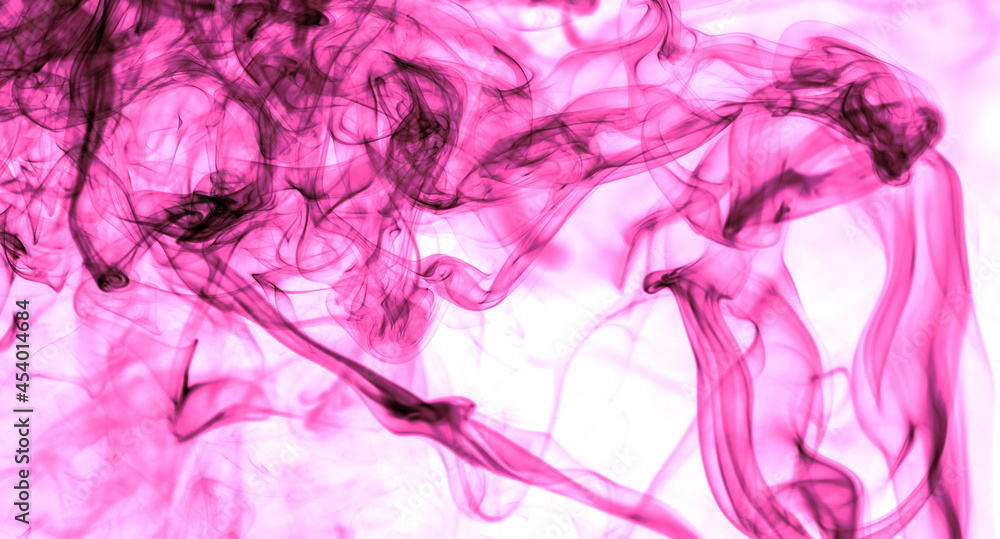 Pink smoke on a white background. Pink smoke on a white background.