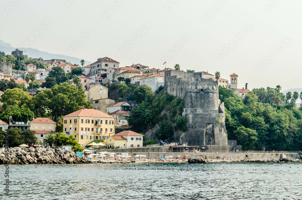 Fototapeta premium Herceg Novi, Montenegro - August 24, 2021: Forte Mare Fortress