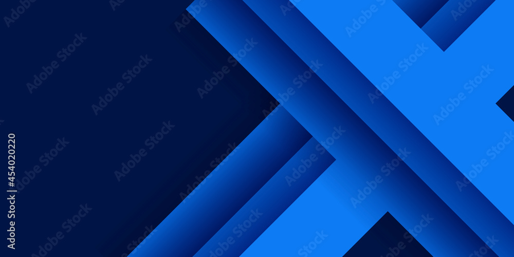 Fototapeta premium Modern dark blue abstract 3d background. Dark blue background with abstract square shape, dynamic and technology futuristic banner concept. 
