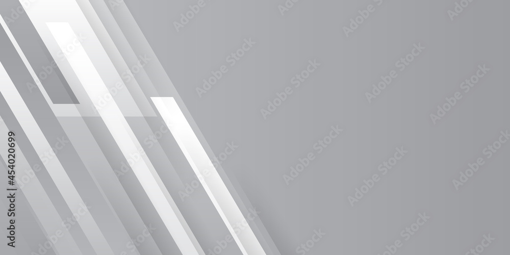 Modern simple grey and white abstract geometric presentation background Modern simple grey and white abstract geometric presentation background