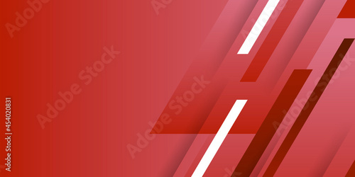 3d modern red overlap abstract background with shiny lines layers. Texture with light red rectangle element decoration. Vector illustration for modern presentation background, banner