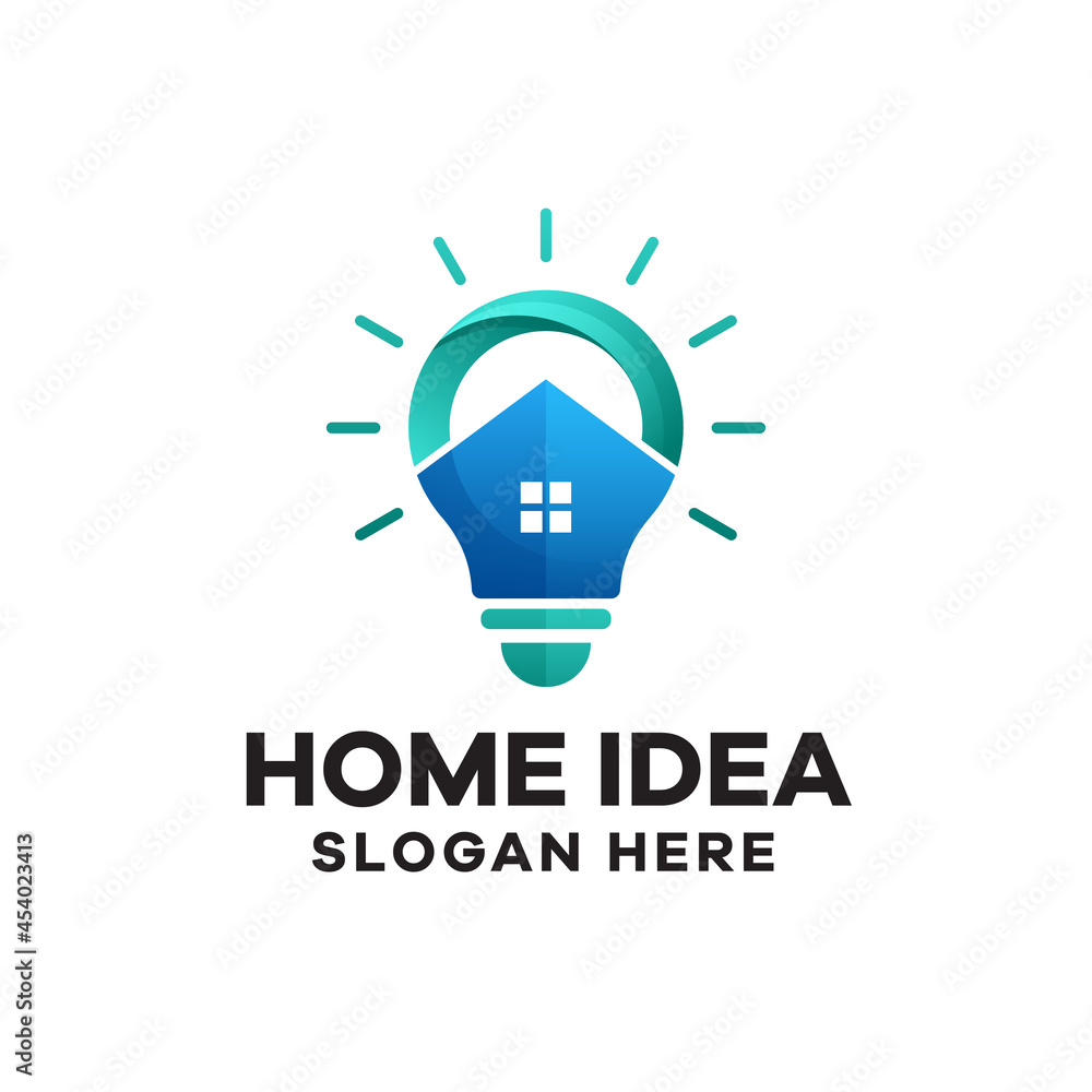 Home Idea Gradient Colorful Logo Design Home Idea Gradient Colorful Logo Design