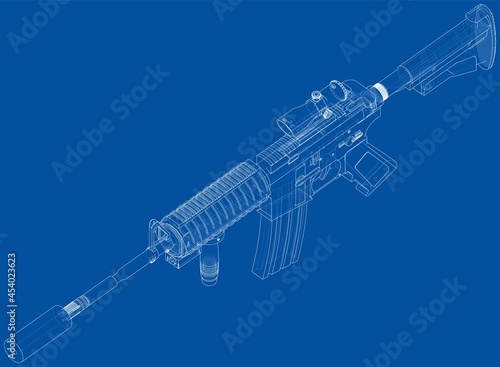 Army weapons. Vector