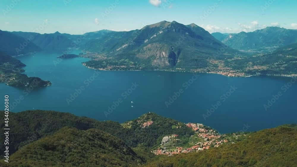 Aerial view of Lake Como and Lecco Aerial view of Lake Como and Lecco