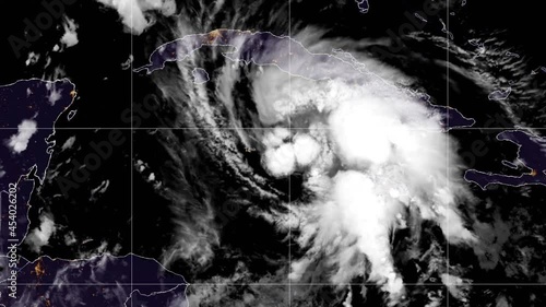 2021 Hurricane Ida time lapse satellite imagery. (Floater 