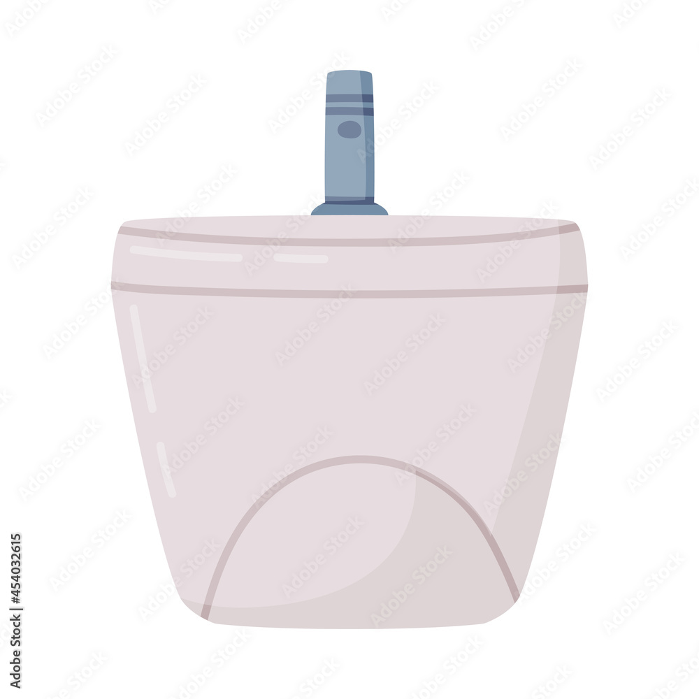 Toilet Bowl or Bidet as Bathroom or Washroom Interior Object Vector Illustration Toilet Bowl or Bidet as Bathroom or Washroom Interior Object Vector Illustration