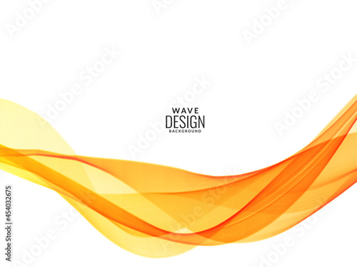 Modern red and yellow decorative wave stylish dynamic background (Orange)