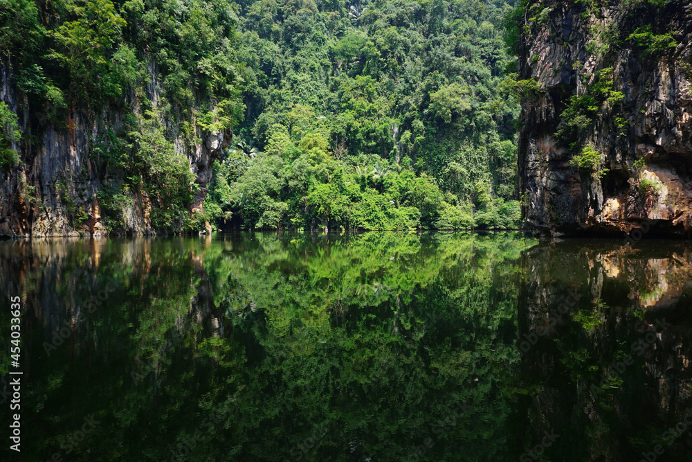 View of a lake called Mirror Lake in Ipoh, Malaysia View of a lake called Mirror Lake in Ipoh, Malaysia