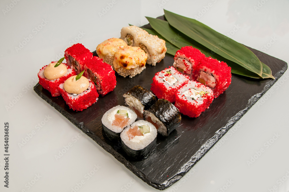 Rolls and sushi japanese food Rolls and sushi japanese food
