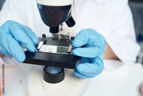 Microscope setting experiment diagnostics science laboratory