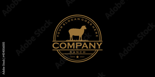 vintage logo farm and ranch, logo reference for business
