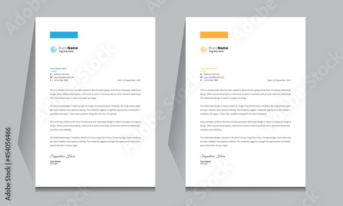 Letterhead format template, business style letterhead design template. Company letterhead template designs. Letterhead, Template.