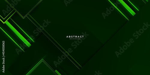 Luxury dark green background with overlap layer 