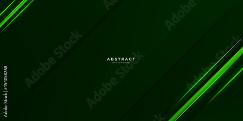 Luxury dark green background with overlap layer 