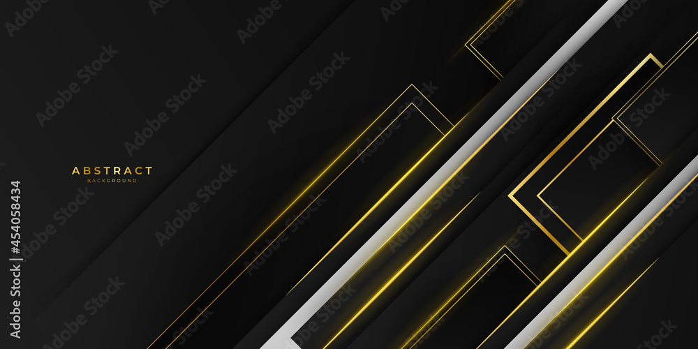 Abstract black and gold luxury background with golden and shiny lines Abstract black and gold luxury background with golden and shiny lines