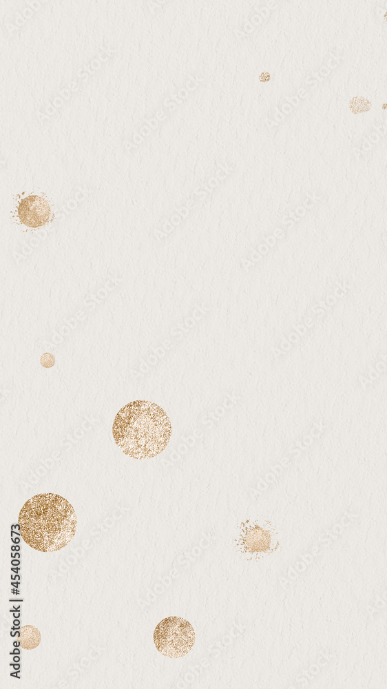 Obraz premium Gold dotted pattern on a beige background