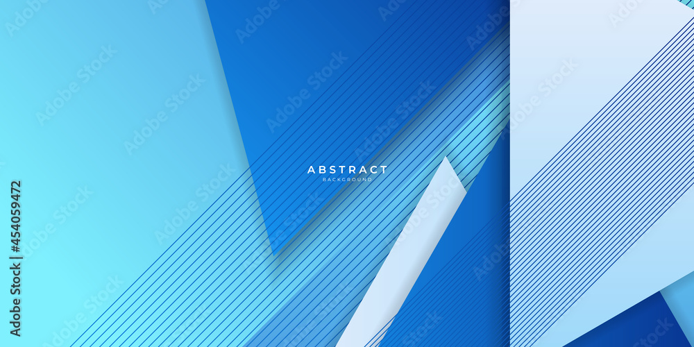Obraz premium Simple light blue, white and dark blue abstract presentation background