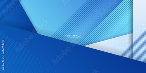 Simple light blue, white and dark blue abstract presentation background