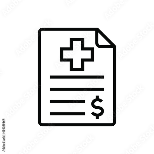 Hospital bill icon