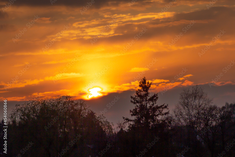 Fototapeta premium Sonnenuntergang, Abendrot