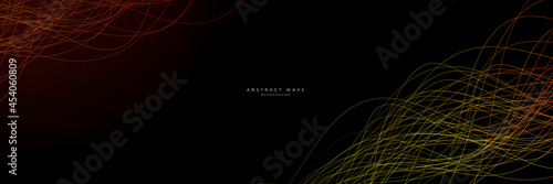 Technology line abstract banner background