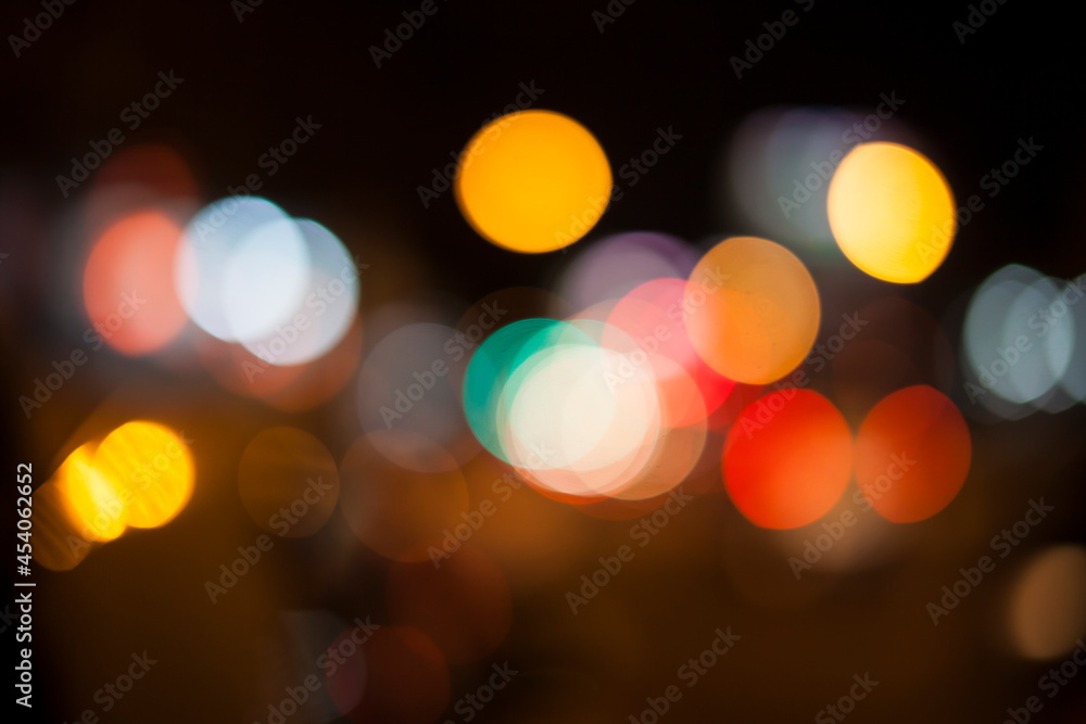 lights of bokeh on black background lights of bokeh on black background