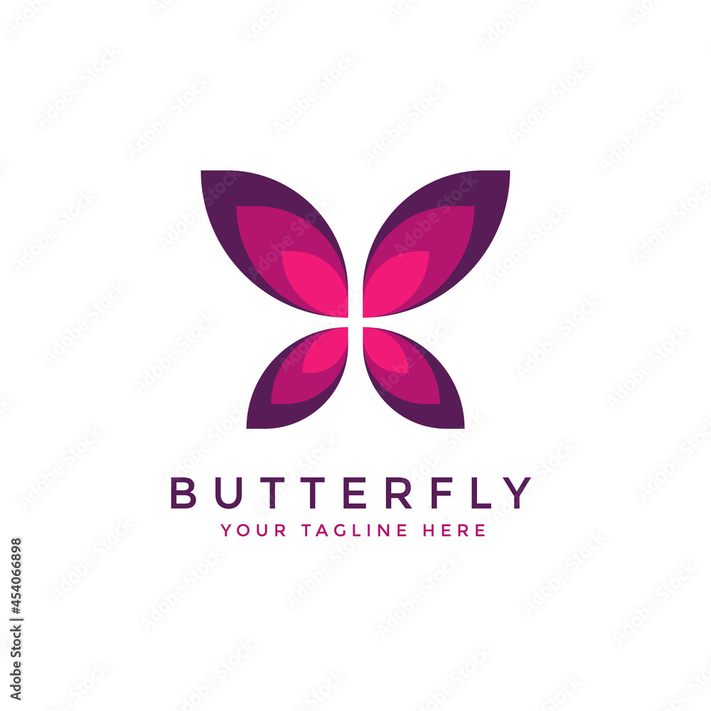 beautiful butterfly logo for beauty brand and company logo beautiful butterfly logo for beauty brand and company logo