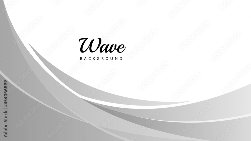 abstract white and gray wave background Stock Vector | Adobe Stock