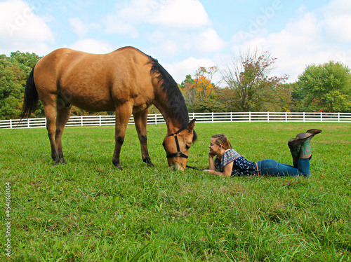 A girl and her horse