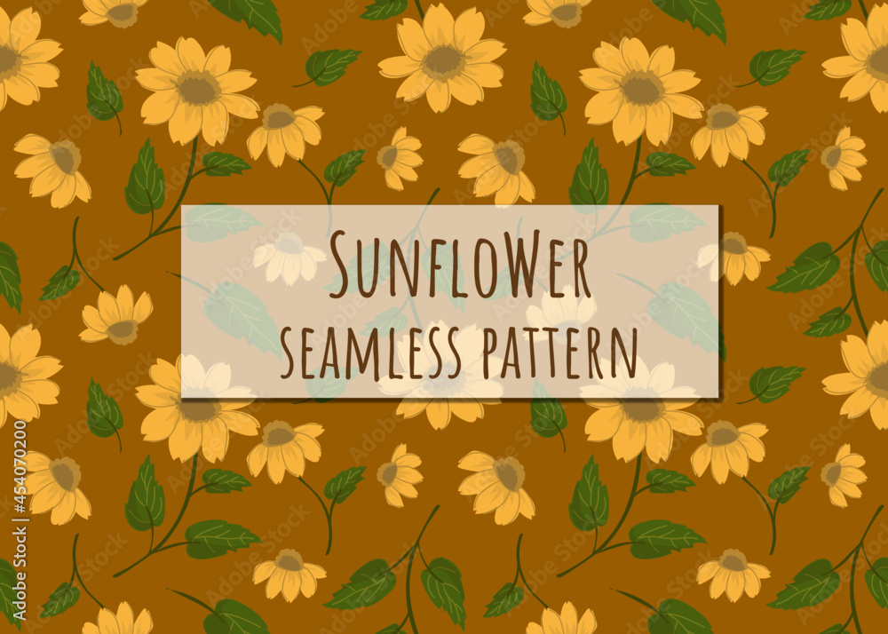 sunflower seamless pattern sunflower seamless pattern