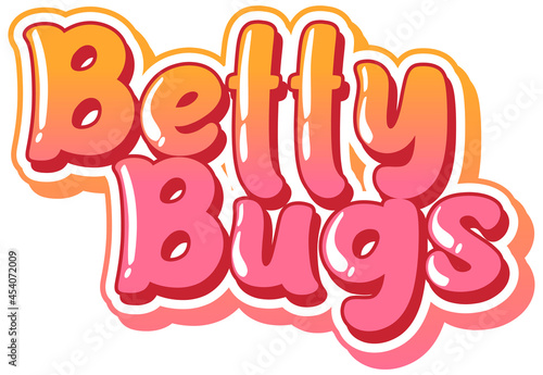Betty Bugs logo text design