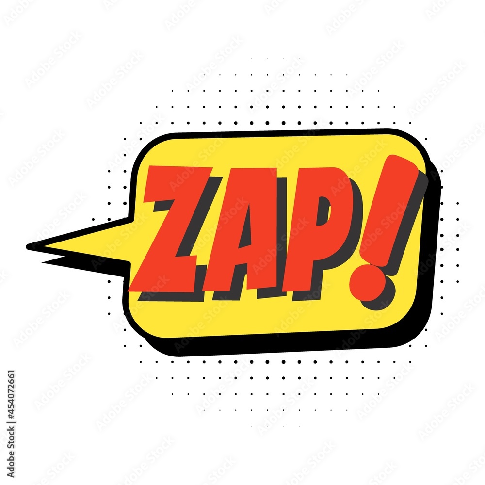 Sketch doodle speech bubble with zap communication phrase Sketch doodle speech bubble with zap communication phrase
