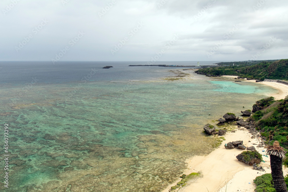 Obraz premium 鹿児島県 沖永良部島のウミガメビューポイント
