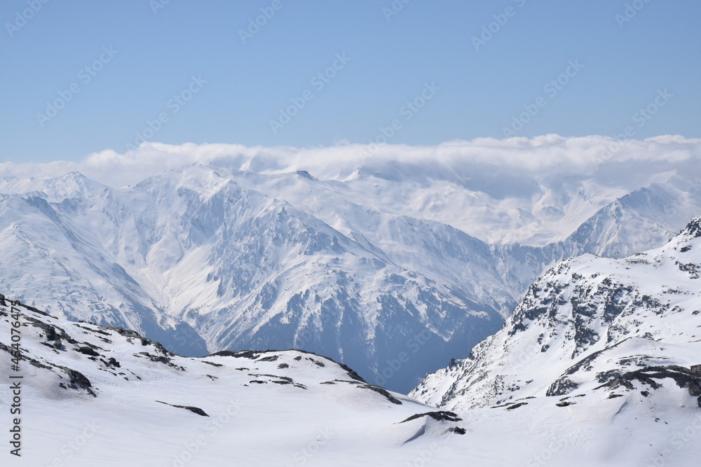 Cime Caron Snow Mountain Top Val Thorens France zoom x2